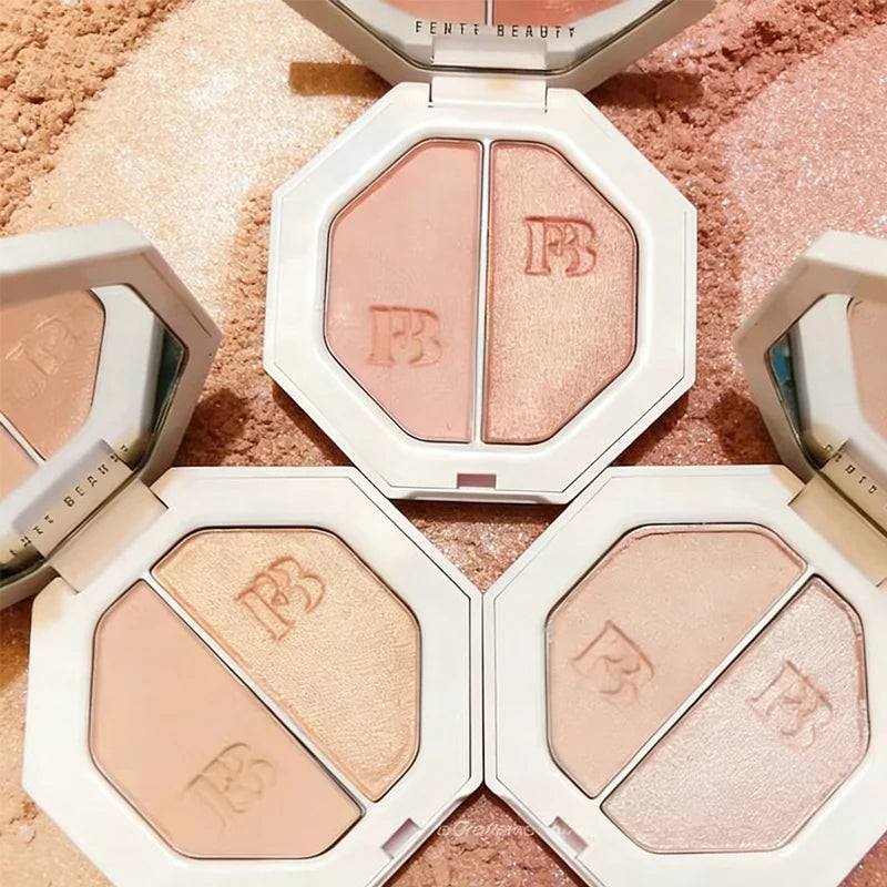 Fenty Beauty High-gloss 3D Diamond Body Light Powder Single Dual-color High-gloss Facial Contour Stick Modifies The Cheekbones
