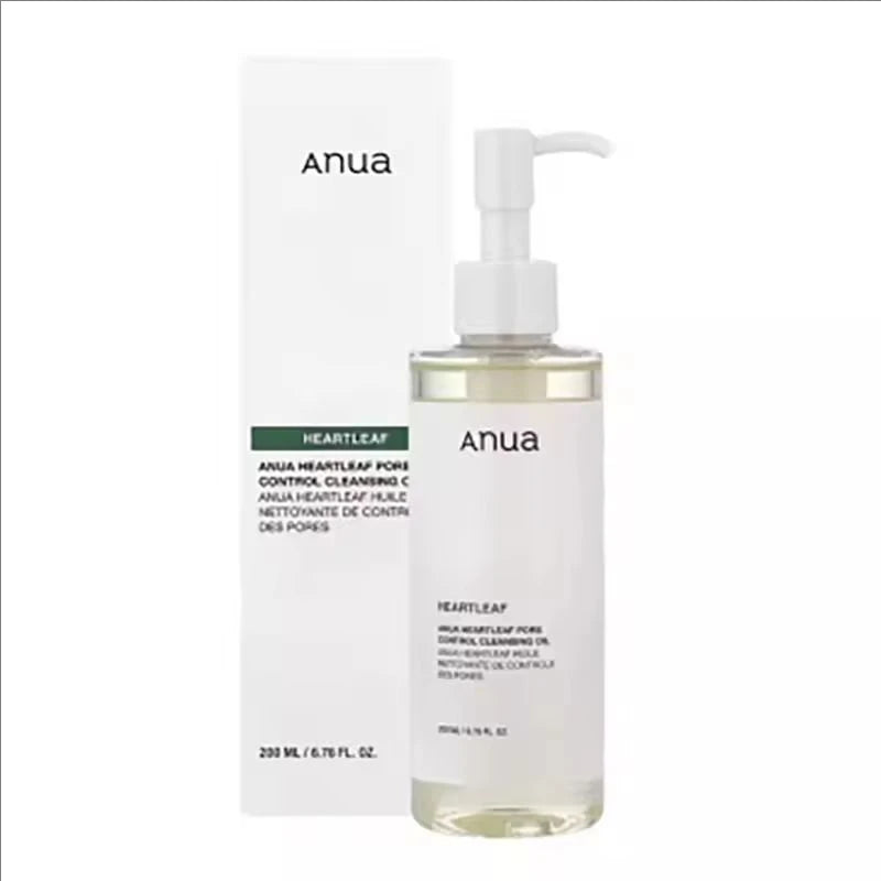 ANUA Heartleaf Pore Control Cleansing Oil Pore Care Blackhead Removal Makeup Daily Deep Facial Cleansing Oil Korean Skincare Set