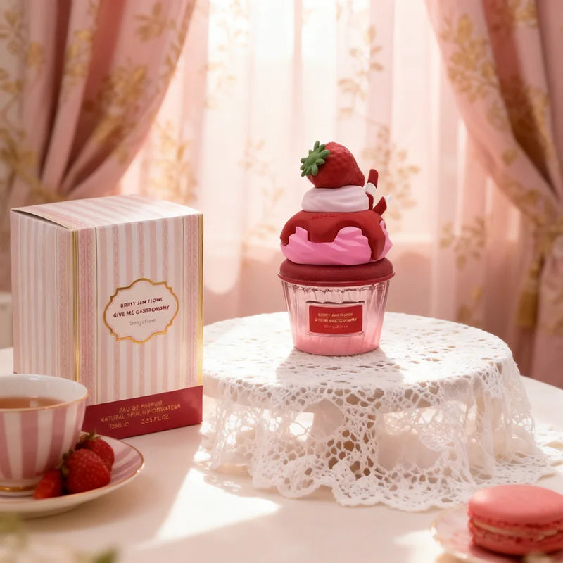 Arab Gourmet Ice Cream Perfume Creative Rich Cocoa Cream Strawberry Light Perfume Sweet Alluring Lasting Unisex Body Spray 75ml