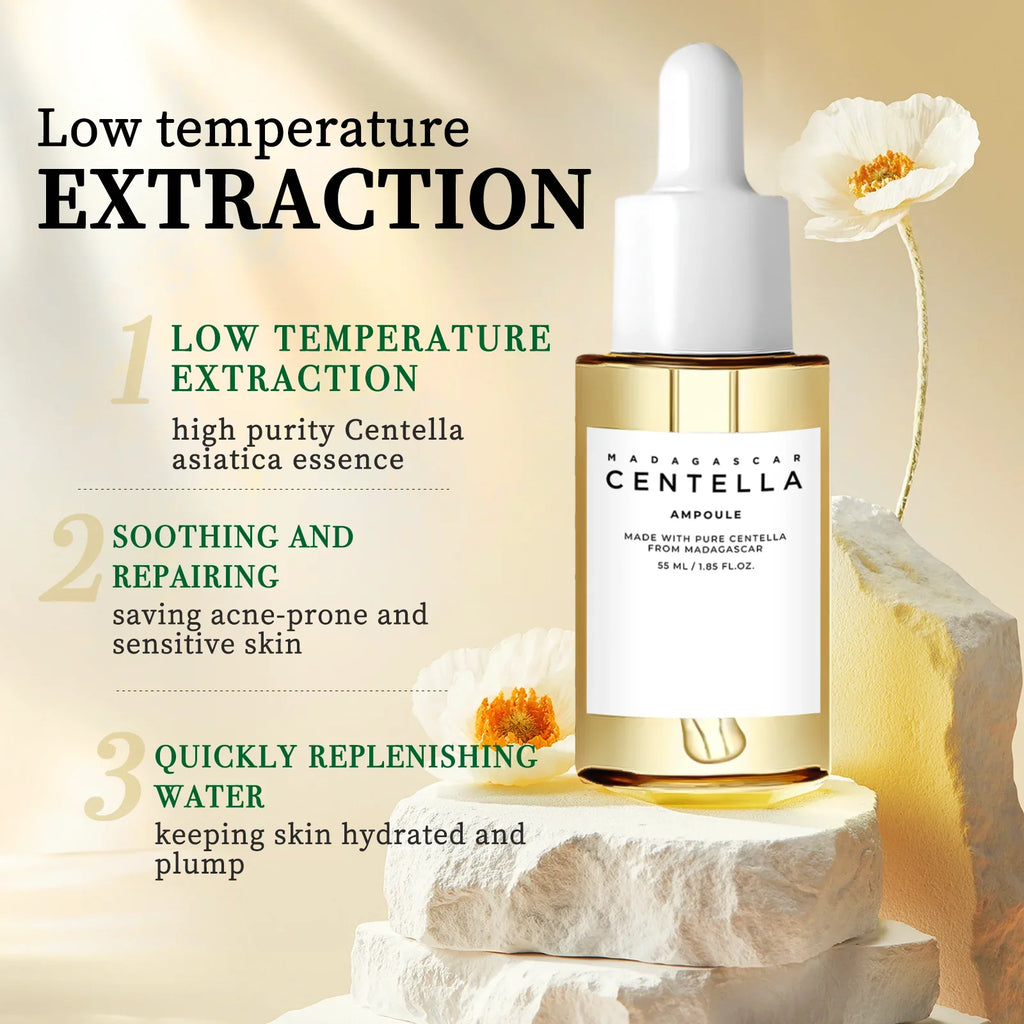 55ml Centella Asiatica Serum - Intense Hydrating, Acne Reduction, Skin Soothing & Brightening for Sensitive, Dull, Dry Skin