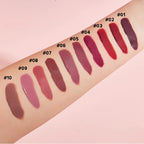 10-piece Dreamy Lip Color Set, Matte Satin Finish, Waterproof and Sweat-resistant Lip Gloss Gift Box
