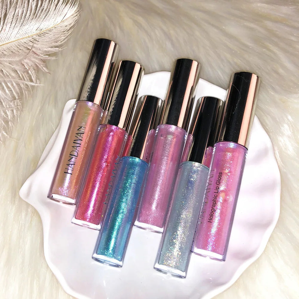 6 Color Long Lasting Moisturizing Vegan Chameleon Pearly Bright Lip Gloss