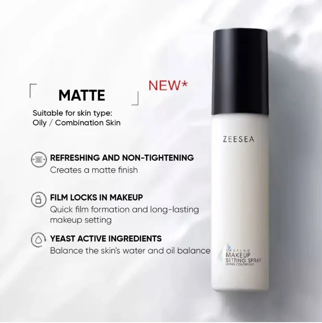 ZEESEA Milky Way Matte Makeup Setting Spray Moisturising Lotion Moisturising Oil Control Long Lasting Makeup Quick Setting