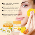 Turmeric Kojic Acid Cleansing Pad Gently Exfoliates Removal Deeply Cleanses Skin Whitens And Lightens Spots Maintains FacialCare