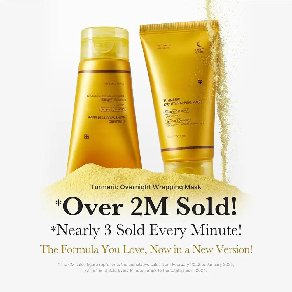 Turmeric Deep Collagen Peel Off Mask Anti Wrinkle Lifting Korean Skin Care Masks For Nighttime Care Skin Hydrating Boost Gentle