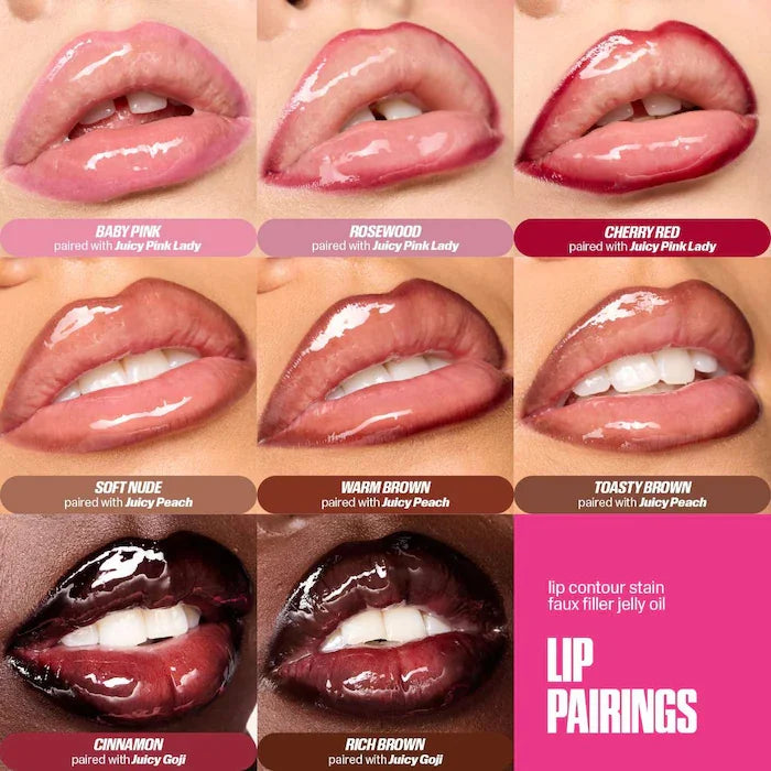 HUDA BEAUTY Brand Lip Contour Lip Stain Wear Easy Use Long Lasting Lips Tint Liner Hybrid Lipstick Gloss Matte Finish Makeup