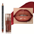 Lip Liner & Gloss Duo Set, 3D Precision Contour, High Shine Hydrating, Waterproof Sweatproof, No Smudge Longwear