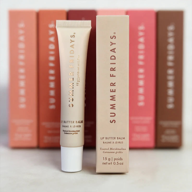 Latest Summer Friday's Jet Lag Mask Lip Balm Toasted Marshmallow Pink Sugar Vanilla Beige Birthday Cake Moisturizer Lip Gloss