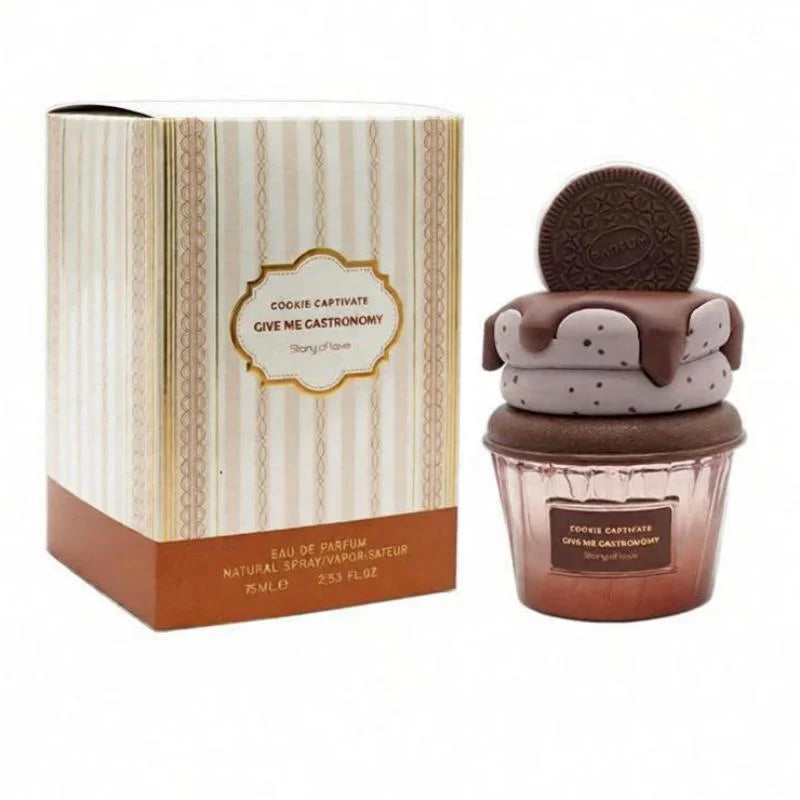 Arab Gourmet Ice Cream Perfume Creative Rich Cocoa Cream Strawberry Light Perfume Sweet Alluring Lasting Unisex Body Spray 75ml