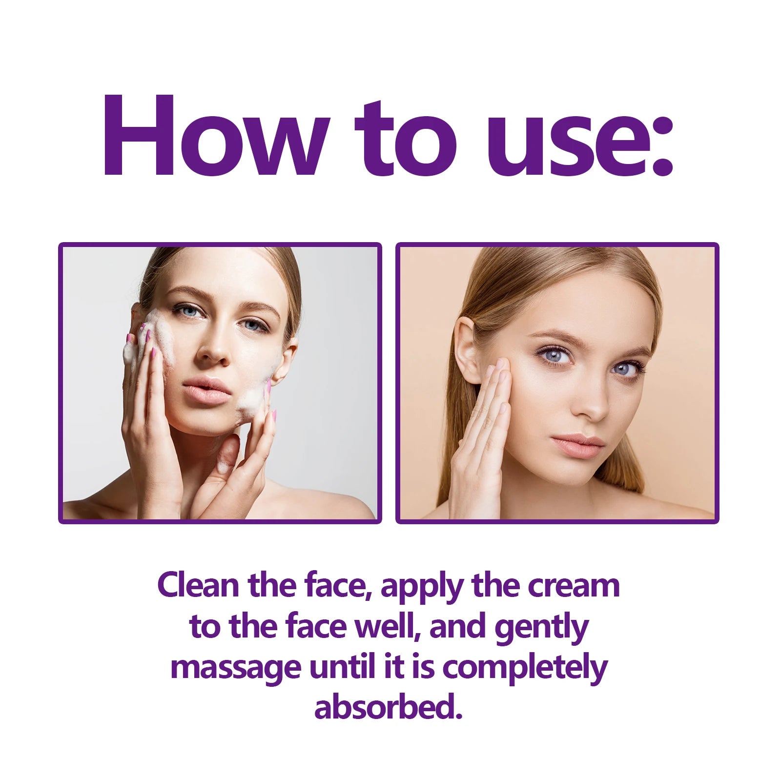 Instant Face Lift Cream Hyaluronic Acid Tightening Firming Smoothing Fine Lines Wrinkles Brightening Anti-Aging Face Moisturizer