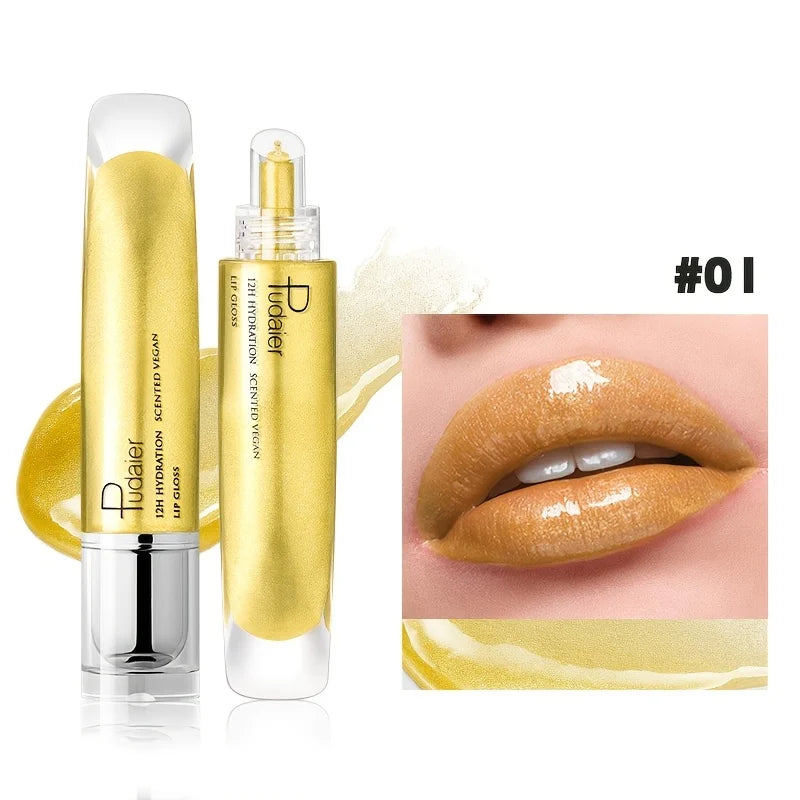 Waterproof Lip Gloss Pen Long Lasting High Shine Non Sticky Moisturising Lip Color Portable Glam Makeup
