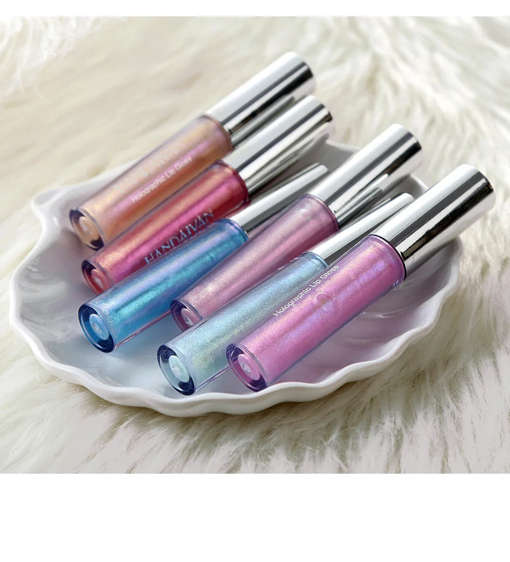 6 Color Long Lasting Moisturizing Vegan Chameleon Pearly Bright Lip Gloss