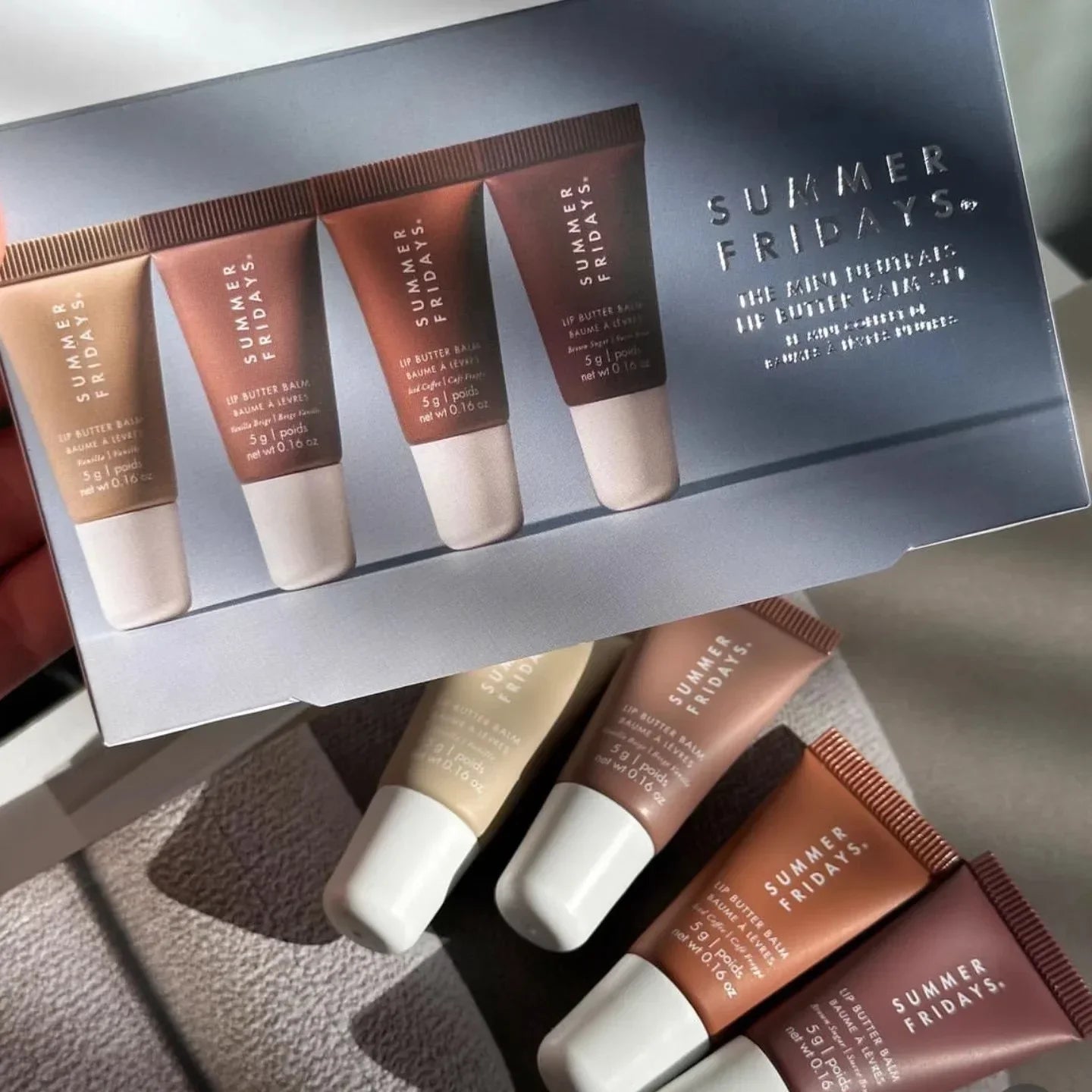 Original Summer Friday's Polypeptide Butter Lip Balm Liquid Hydrating Moisturizing Lip Gloss Cosmetics Lipstick Lip Care