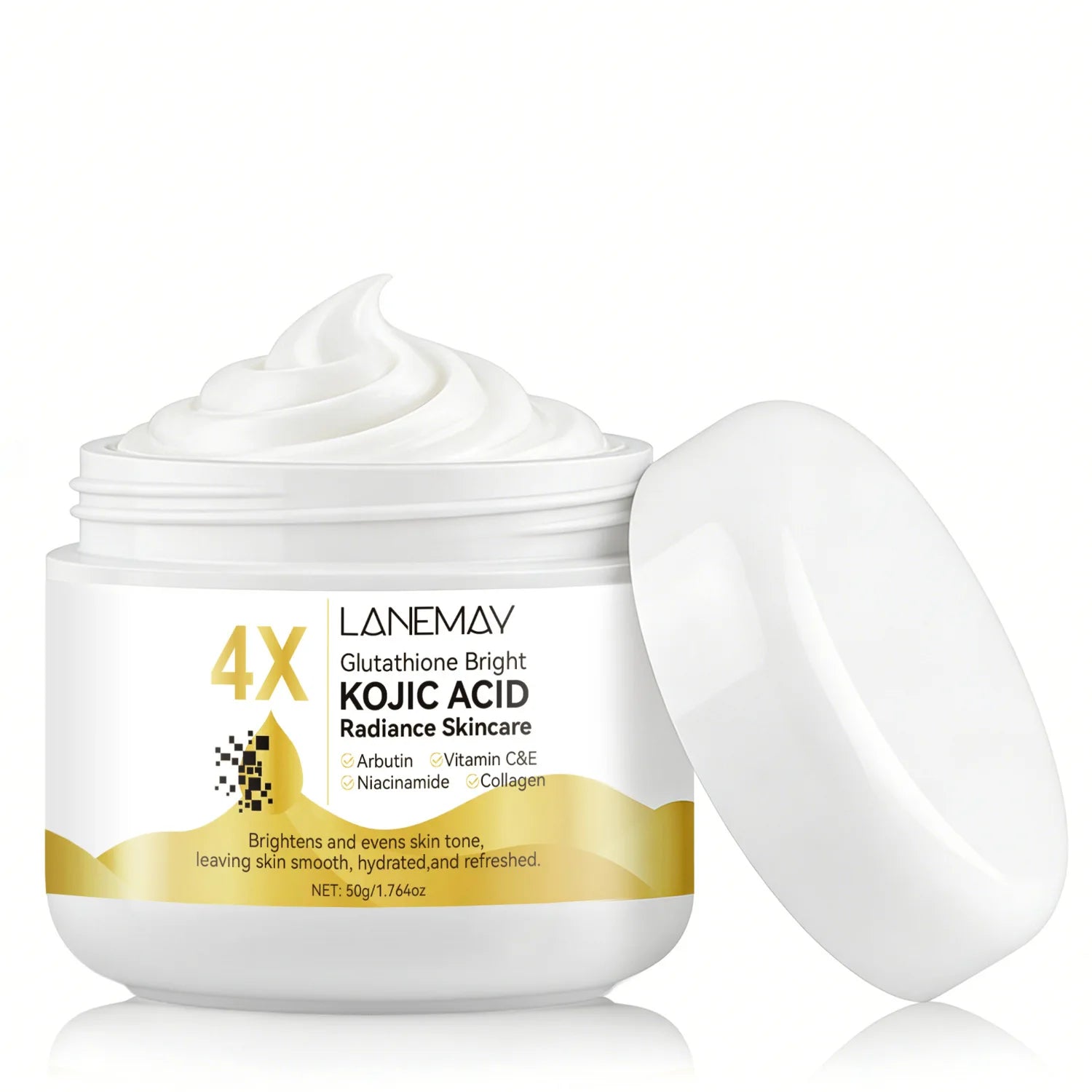 Glutathione Kojic Acid Body Lotion, Brightening Dark Corrector Even Skin Tone Moisturizing Cream Face Lotion Hydrating Daily Use