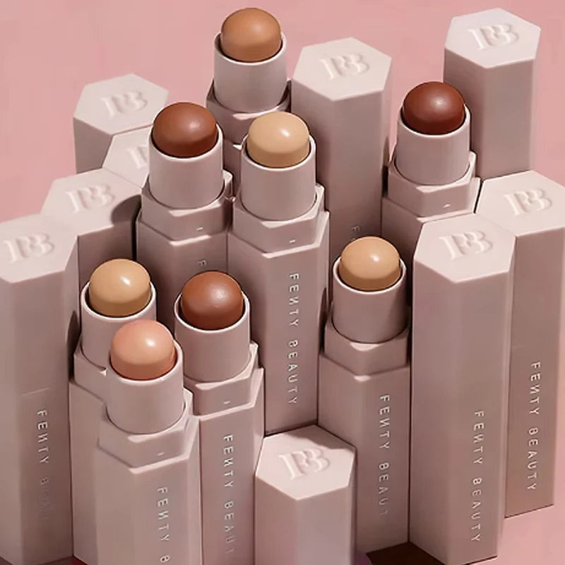 Hot Fenty Beauty Multi-color Contour Stick Concealer Facial Matte 3D Diamond Highlight Non Fading Lip Glaze Natural Cosmetics