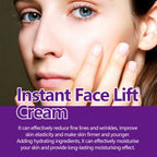 Instant Face Lift Cream Hyaluronic Acid Tightening Firming Smoothing Fine Lines Wrinkles Brightening Anti-Aging Face Moisturizer
