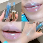 SHAQINUO Glittering Mirror Lip Glaze Set, Watery Shimmering Light Lip Gloss Makeup 6 Color, Hydrating Moisturizing, Long Lasting