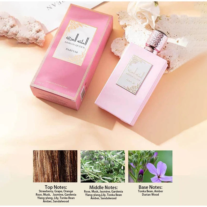 Arabian Dubai Women's Perfume Luxurious Fragrance Citrus Lemon Fig Floral Notes Long-lasting Elegant Refresh Dating Travel Scent