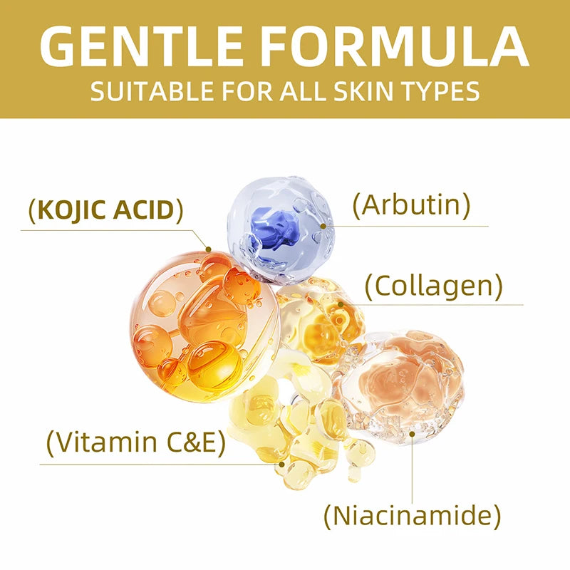 Glutathione Kojic Acid Body Lotion, Brightening Dark Corrector Even Skin Tone Moisturizing Cream Face Lotion Hydrating Daily Use