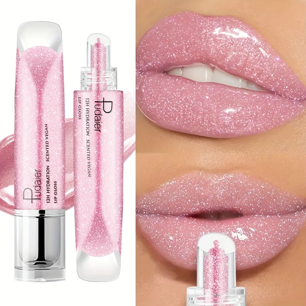 Waterproof Lip Gloss Pen Long Lasting High Shine Non Sticky Moisturising Lip Color Portable Glam Makeup