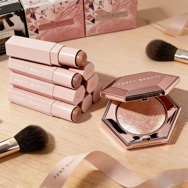 Hot Fenty Beauty Multi-color Contour Stick Concealer Facial Matte 3D Diamond Highlight Non Fading Lip Glaze Natural Cosmetics