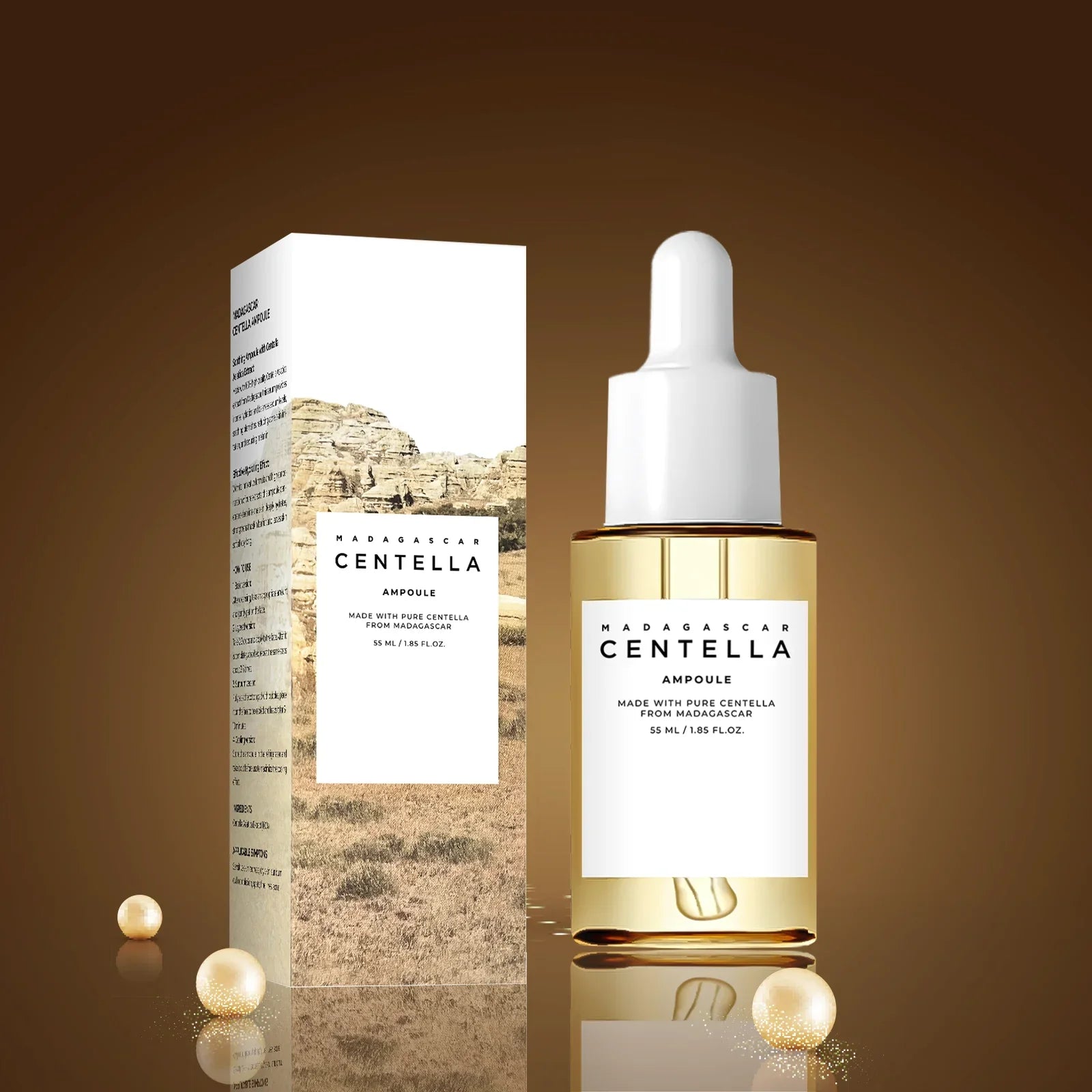 55ml Centella Asiatica Serum - Intense Hydrating, Acne Reduction, Skin Soothing & Brightening for Sensitive, Dull, Dry Skin