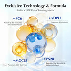 Korean Facial Cleanser – Salicylic Acid + Niacinamide, Blue Lotus & Lotus Extract for Fresh Clean & Oil-Balanced Skin