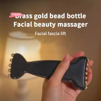 Traditional Brass Meridian Brush Face Massager for Puffiness Reduction Lifting Tightening Eye & Body Spa Facial Beauty Tool