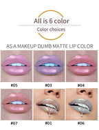 6 Color Long Lasting Moisturizing Vegan Chameleon Pearly Bright Lip Gloss