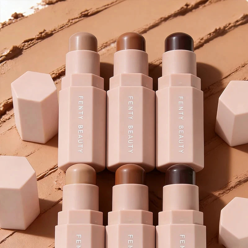 Fenty Beauty High-gloss 3D Diamond Body Light Powder Single Dual-color High-gloss Facial Contour Stick Modifies The Cheekbones