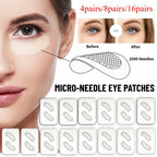 Eyes Care Tools Hyaluronic Acid Microneedle Eye Patches Mask for Anti Wrinkle Aging Dark Circle Moisturizing Under Eye Gel Pad