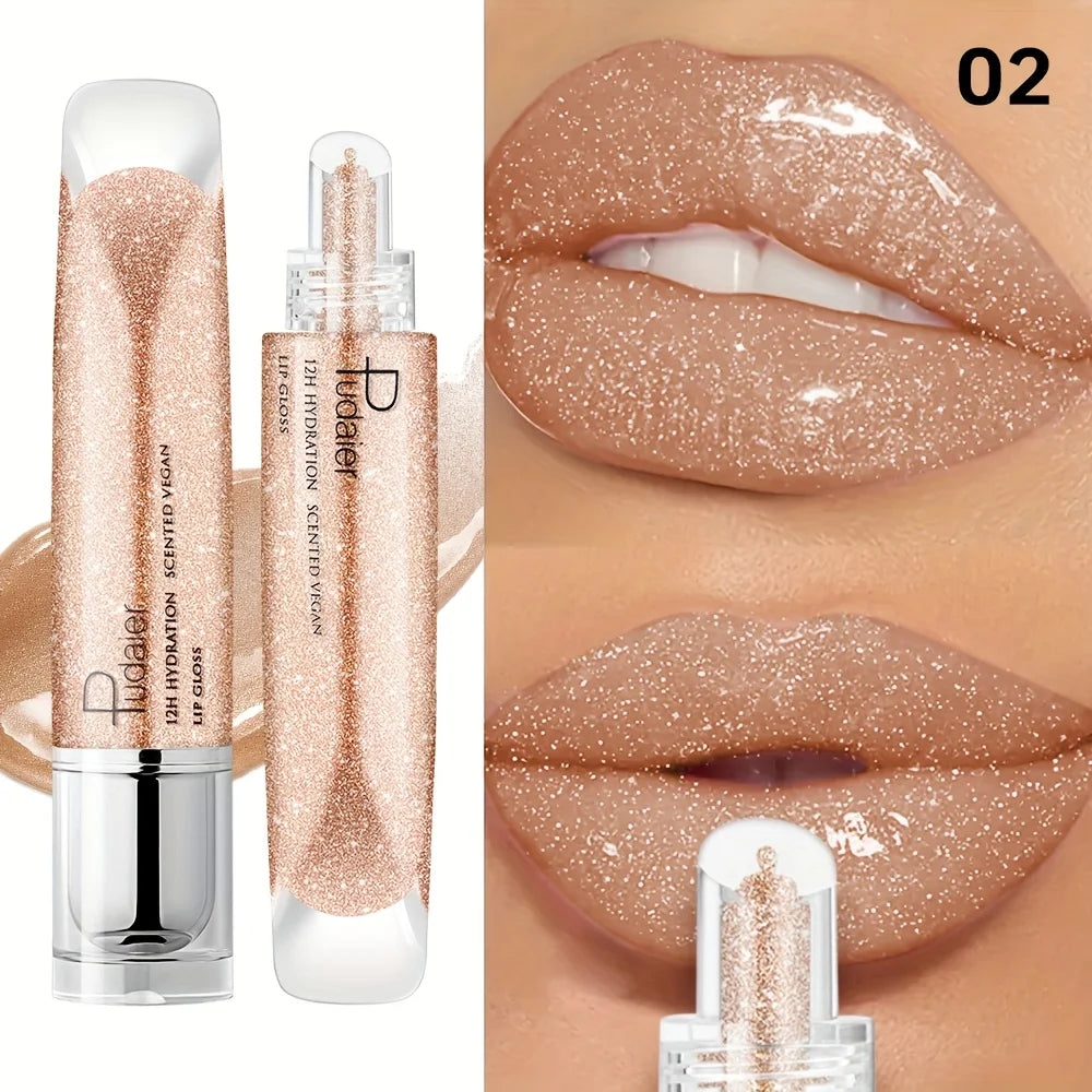 Waterproof Lip Gloss Pen Long Lasting High Shine Non Sticky Moisturising Lip Color Portable Glam Makeup