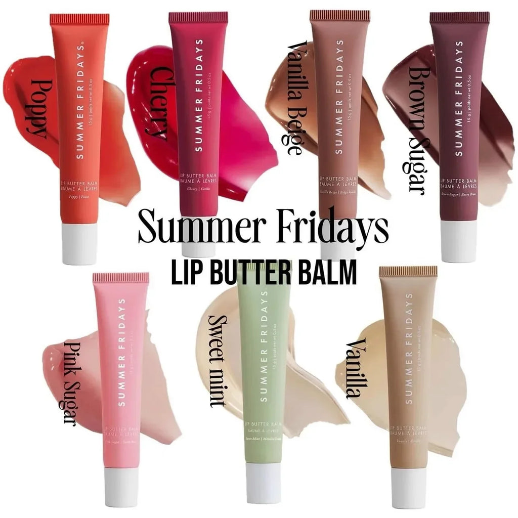 Original Summer Friday's Polypeptide Butter Lip Balm Liquid Hydrating Moisturizing Lip Gloss Cosmetics Lipstick Lip Care