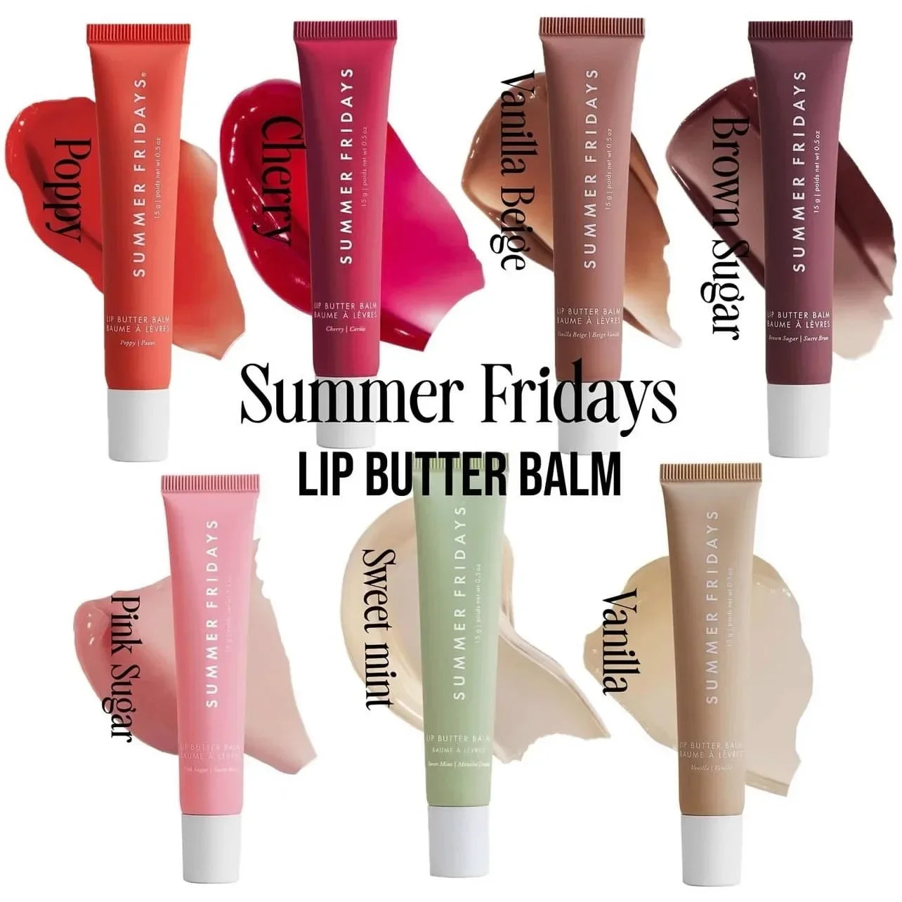 Original Summer Friday's Polypeptide Butter Lip Balm Liquid Hydrating Moisturizing Lip Gloss Cosmetics Lipstick Lip Care