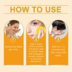 Turmeric Kojic Acid Cleansing Pad Gently Exfoliates Removal Deeply Cleanses Skin Whitens And Lightens Spots Maintains FacialCare