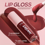 10-piece Dreamy Lip Color Set, Matte Satin Finish, Waterproof and Sweat-resistant Lip Gloss Gift Box