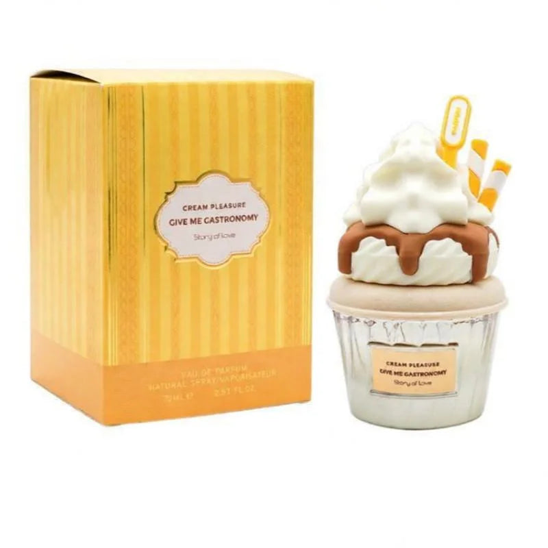 Arab Gourmet Ice Cream Perfume Creative Rich Cocoa Cream Strawberry Light Perfume Sweet Alluring Lasting Unisex Body Spray 75ml